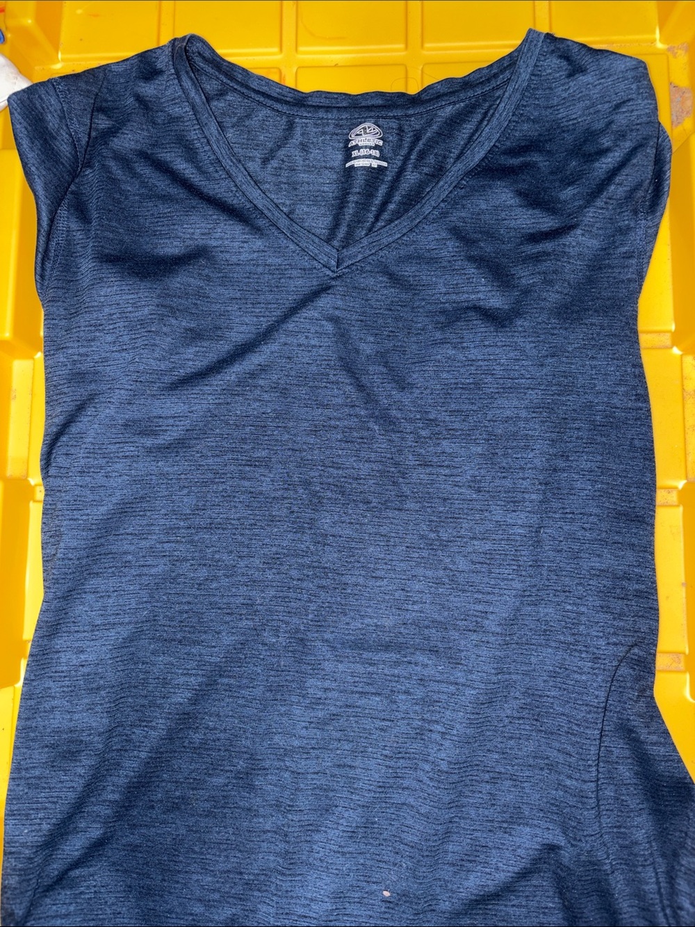 V-Neck Performance Tee - Navy Blue